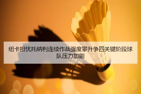 纽卡担忧托纳利连续作战强度攀升争四关键阶段球队压力加剧